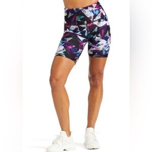 WITH Peloton Geometrical Reversible Athletic 6” Biker Shorts